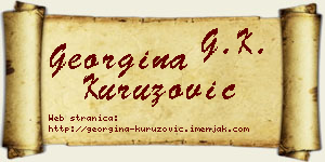 Georgina Kuruzović vizit kartica